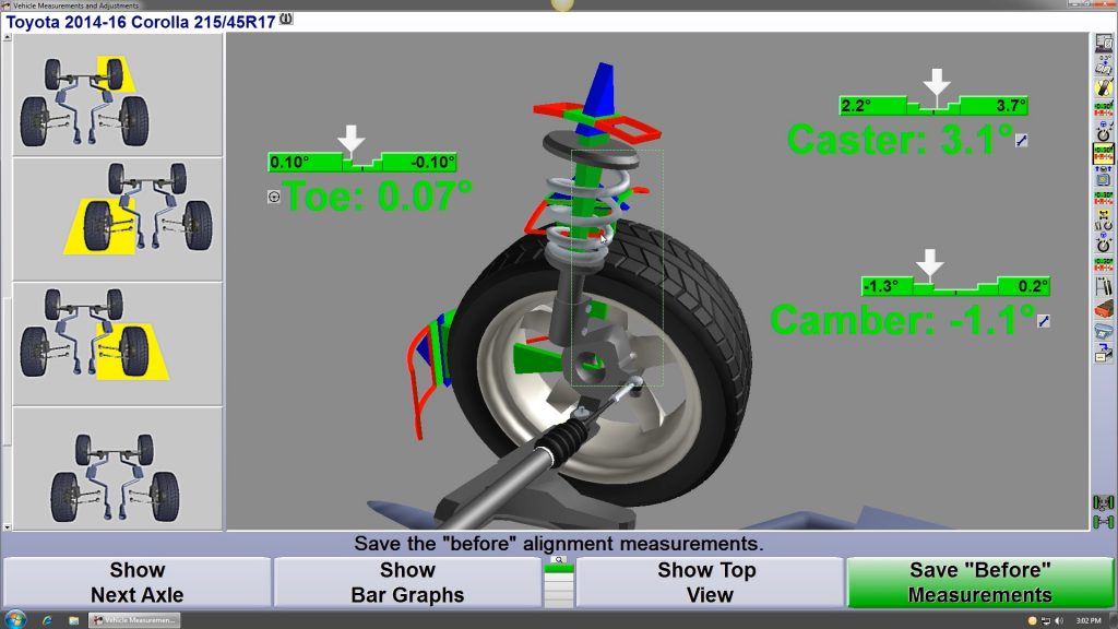 Wheel Alignment Measurements Connie & Dick's Service Center Auto Repair & Service since 1960